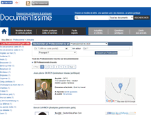 Tablet Screenshot of professionnel.documentissime.fr