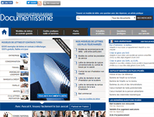 Tablet Screenshot of documentissime.fr